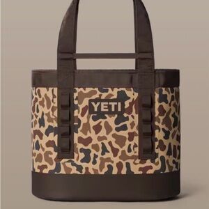 SOLD OUT ON YETI’S PAGE! NWT YETI Brown and Tan Camouflage Tote brand new!!